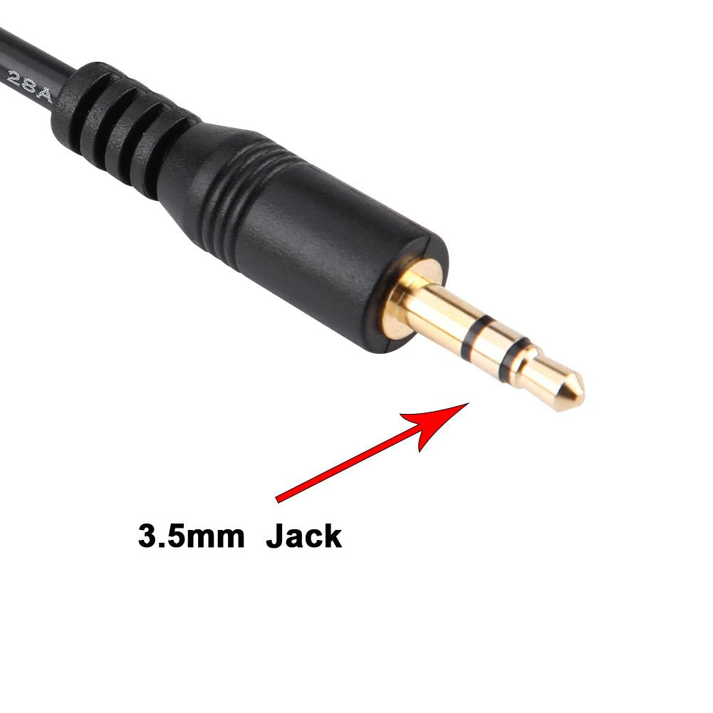 Acouto Car Audio Aux Cable Adapter 3.5mm Jack CD Interface for 2 3 5 6 2006-2013