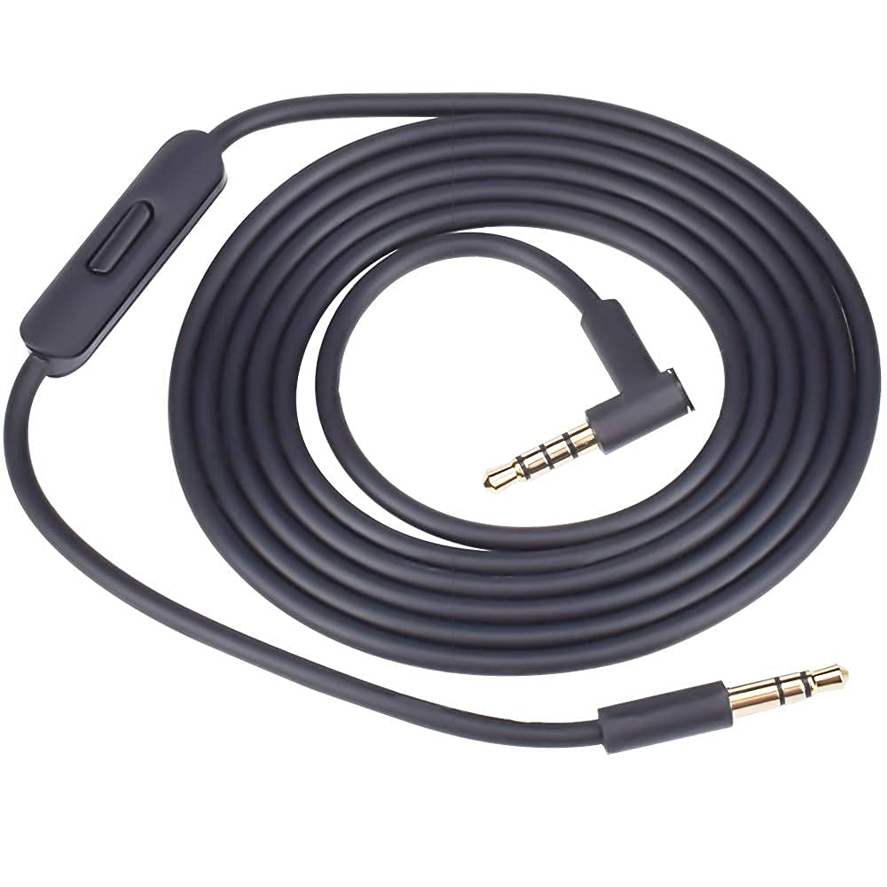 3.5mm to 3.5mm Replacement Solo 3 Audio Cable Cord Wire with in-line Microphone and Remote Control Compatible with Beats by Dr Dre…