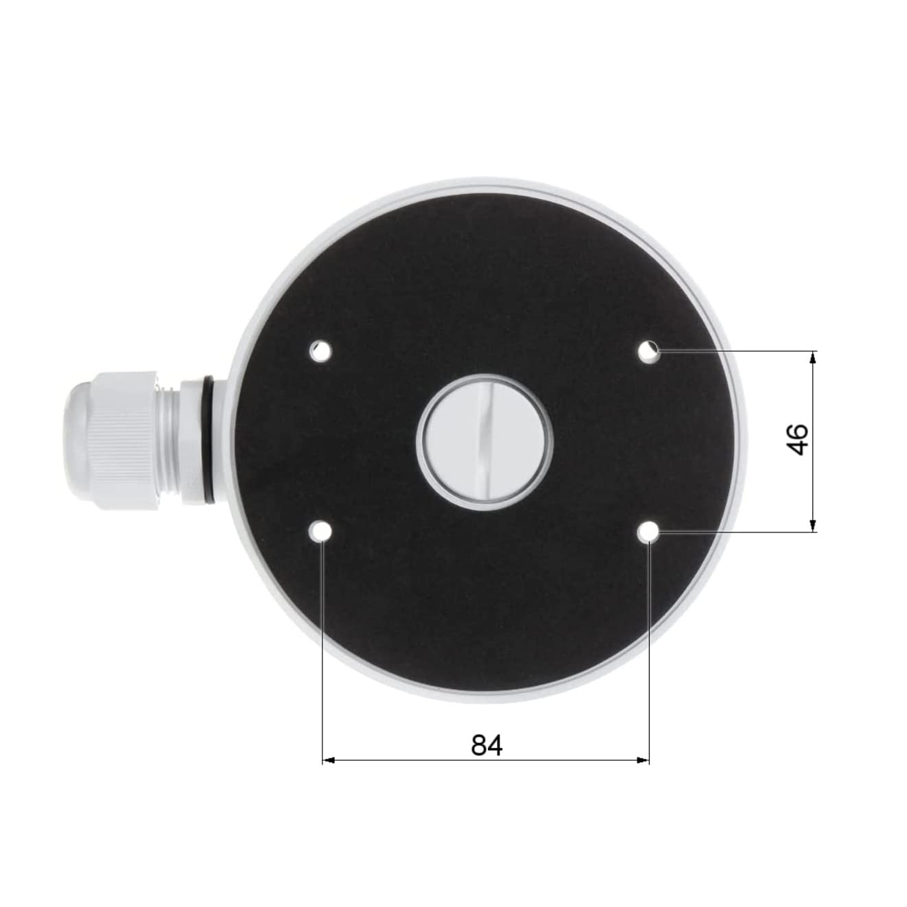 DS-1280ZJ-DM21 CB140PT Conduit Base, Junction Box Compatibale with Dome Cameras, White, Pack of 1