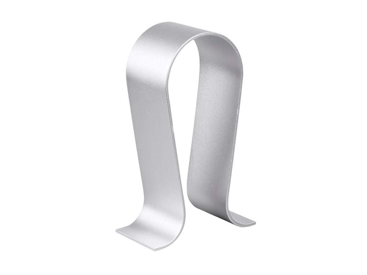 Monoprice Headphone Stand - Silver, Full Aluminum Construction, Solid and Stable, Fits Most Headphones