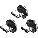 Statik USB-C Magnetic Connector for Magnetic Charging Cable - 3-Pack USB-C Adapter for Cable Charger - Easily Snaps Into Place, Compatible with All