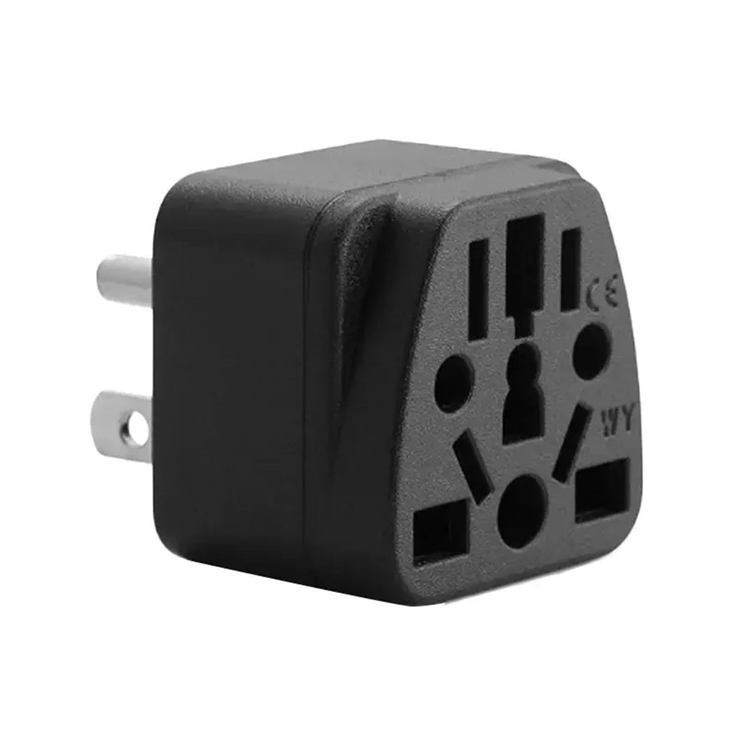 2-Pack ALINNA US Travel Plug Adapter, EU to US Plug Adapter, Universal EU UK AU CN JP to USA (Type B), Grounded 3 Prong USA Wall Plug Adaptor Outlet…