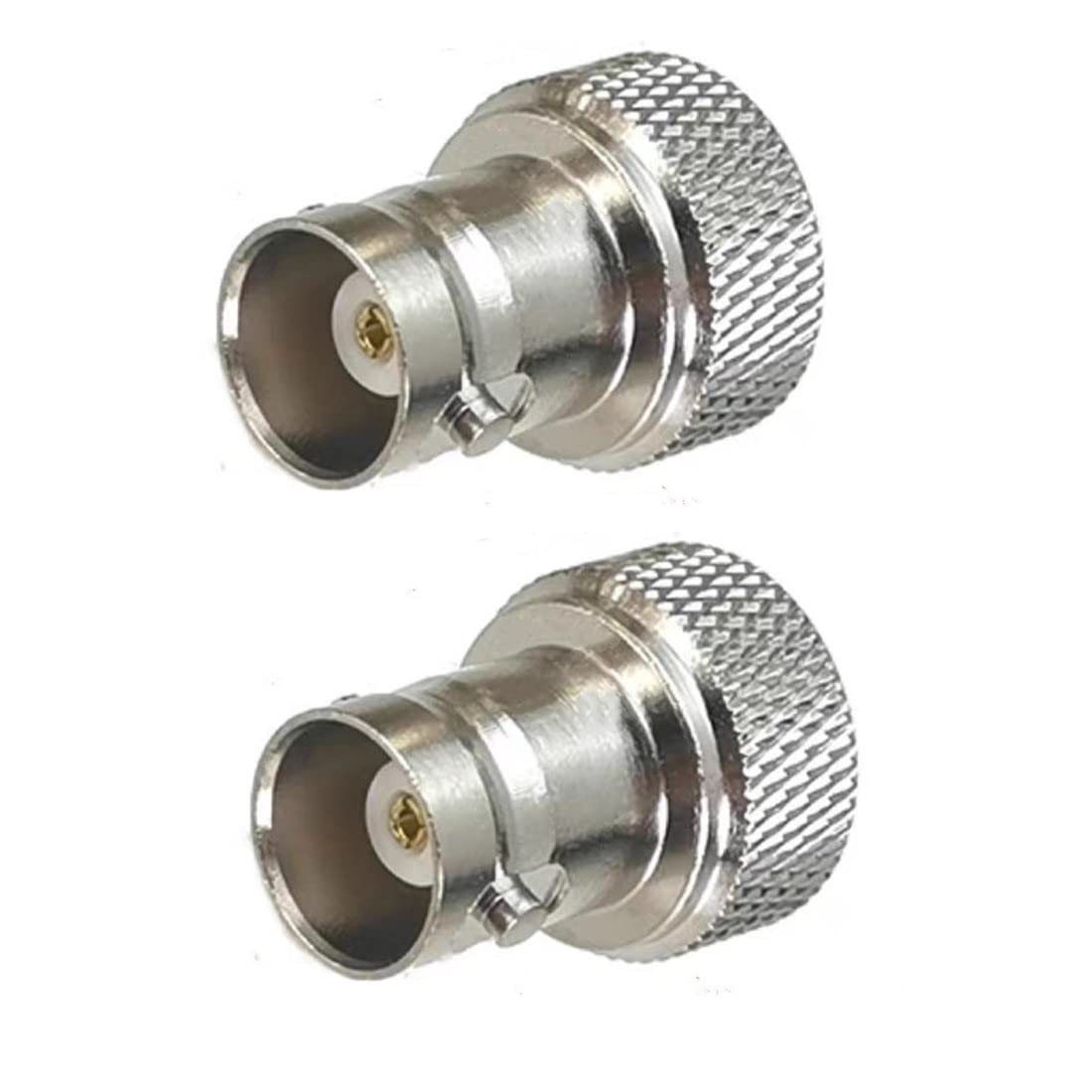 QLXHBOT SMA Male to BNC Female RF Coax Connector for Two Way Radio Walkie Talkie RF Coaxial Adapter BNC to SMA Coax Adapter 8Pcs