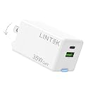 35W GaN Fast Charger Block, Foldable Dual Port USB-C & USB-A PD 3.0 Wall Adapter, Compact Travel Charger for iPhone 17/17 Pro/17 Pro Max/17 Ultra