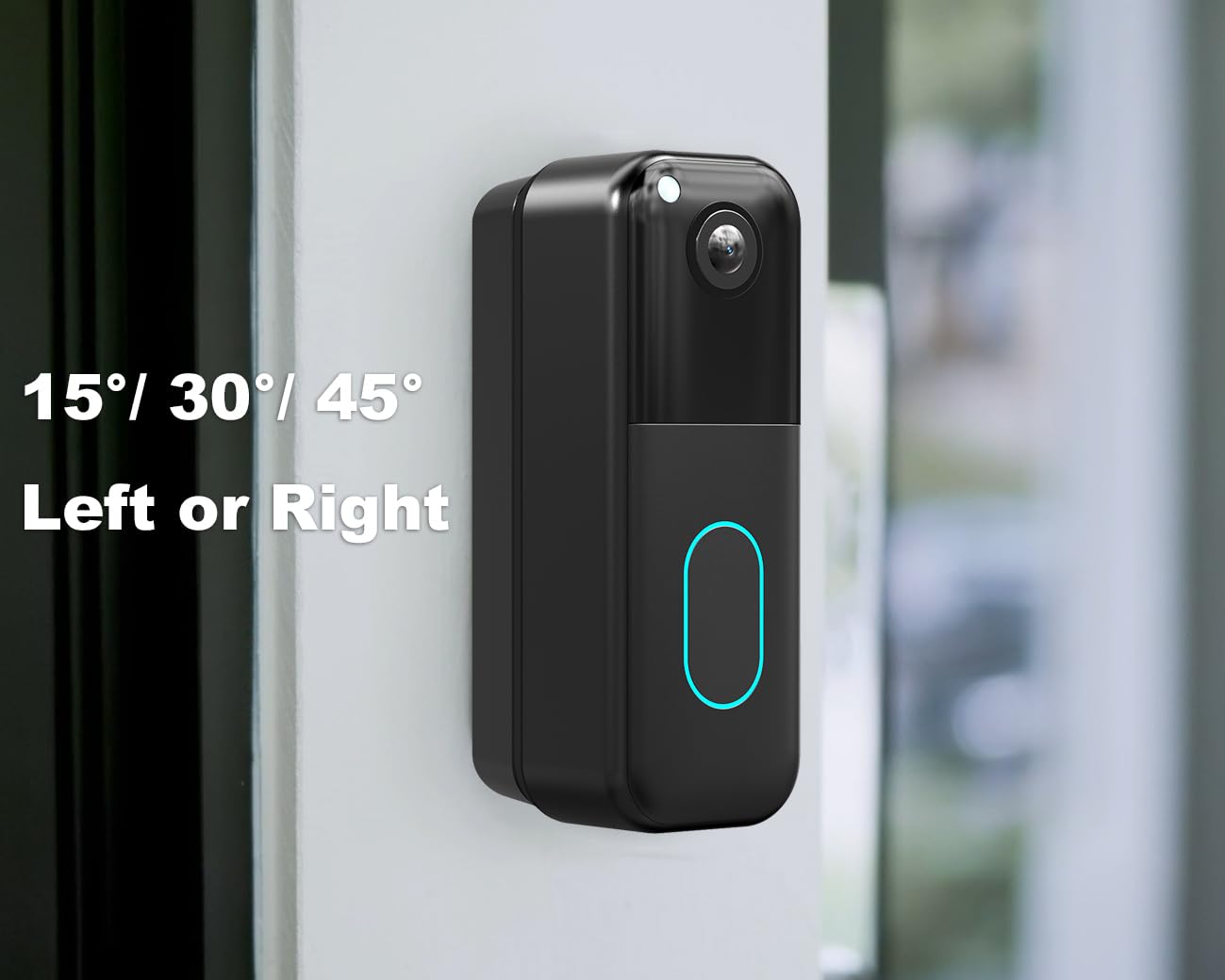 Blink Doorbell Mount, Adjustable (15 to 45 Degrees) Corner Mount,No-Drill Mounting Bracket for Blink Doorbell Camera(1st & 2nd Gen), Wide Viewing