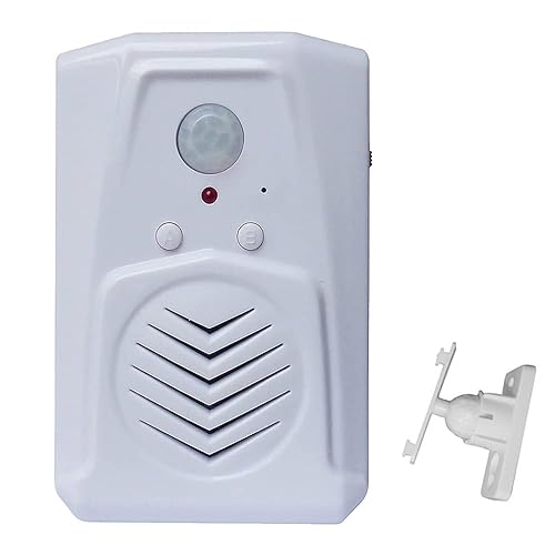 Replaceable Voice PIR Infrared Motion Sensor Activated MP3 Audio Files to Play Speech for Welcome Doorbell,Shop Store,Halloween,Christmas,Sound Player
