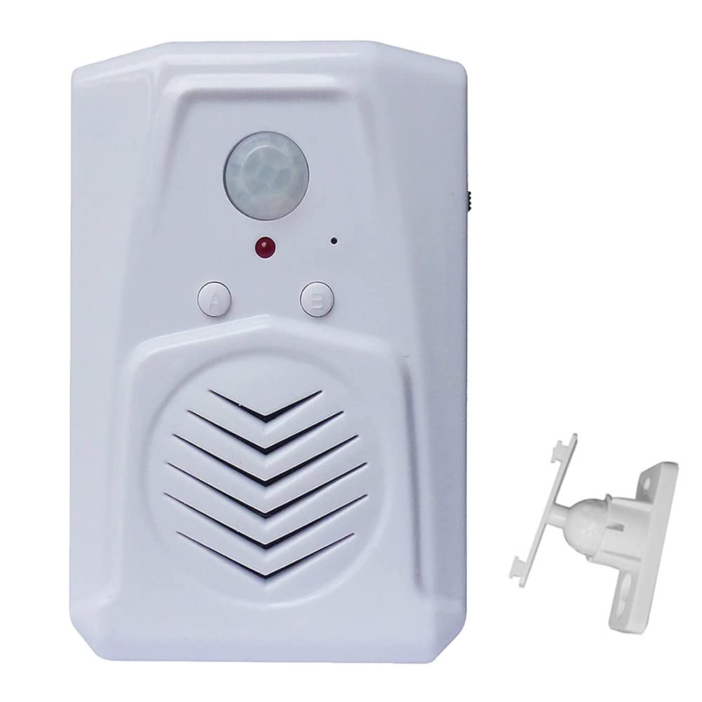 Replaceable Voice PIR Infrared Motion Sensor Activated MP3 Audio Files to Play Speech for Welcome Doorbell,Shop Store,Halloween,Christmas,Sound Player