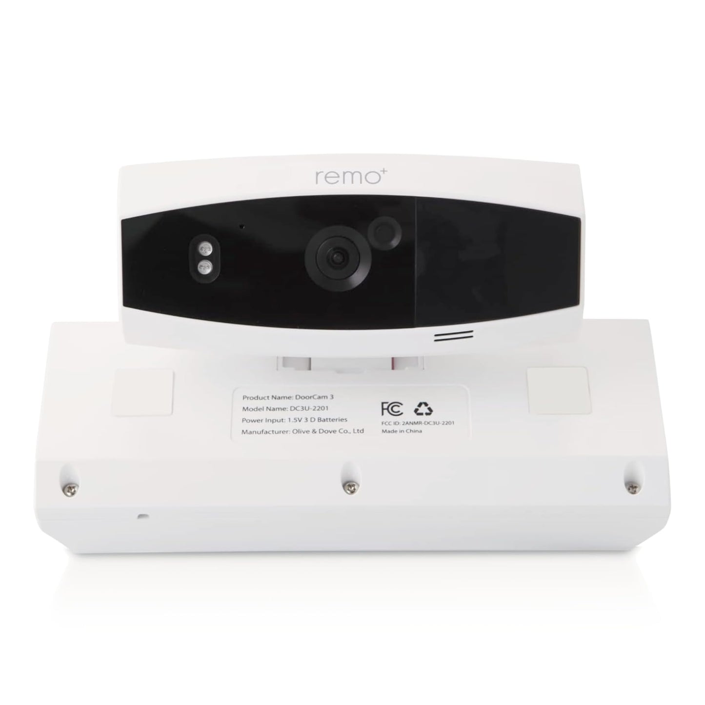 Remo+ DoorCam 3 Over-The-Door Wireless Security Camera, 12-Hour Rolling Video Storage with No Subscription, 1080p Video, Night Vision, 2-Way Talk, AI