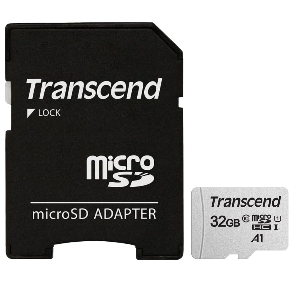 Transcend 32GB Micro SDHC Secure Digital UHS-I Memory Card, Compatible with Samsung WB350F Digital Camera, - Class 10, U1, 100MB/s, 300 Series - Pack