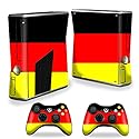 MightySkins Skin Compatible with X-Box 360 Xbox 360 S Console - German Flag | Protective, Durable, and Unique Vinyl Decal wrap Cover | Easy to Apply