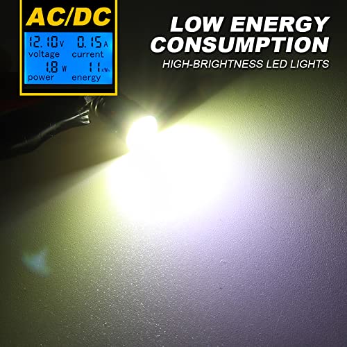 HONLEEX AC/DC 6-30V E10 Upgrade LED Flashlight Bulb, 3W 6V 9V 12V 18V 19.2V 24V LED Conversion Kit for Torch Lantern Bike Work Light Maglit