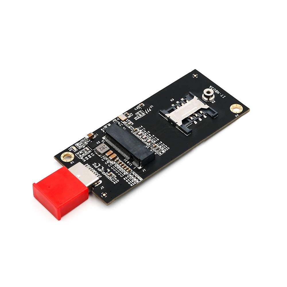 Tekit NGFF(M.2) Key B to USB 3.0 Adapter with SIM 6pin Slot for WWAN/LTE Module(Key B to USB3.0)