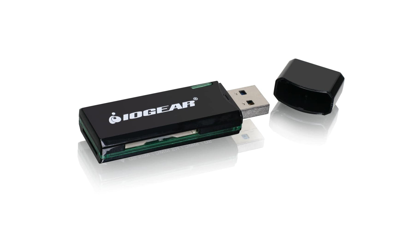 IOGEAR SuperSpeed USB 3.0 SD/Micro SD Card Reader/Writer, GFR304SD