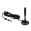 CORONIR 16ft Car Magnet Antenna Universal Magnetic Am Fm Antenna for Radio Car Home with Magnetic Base Antenna