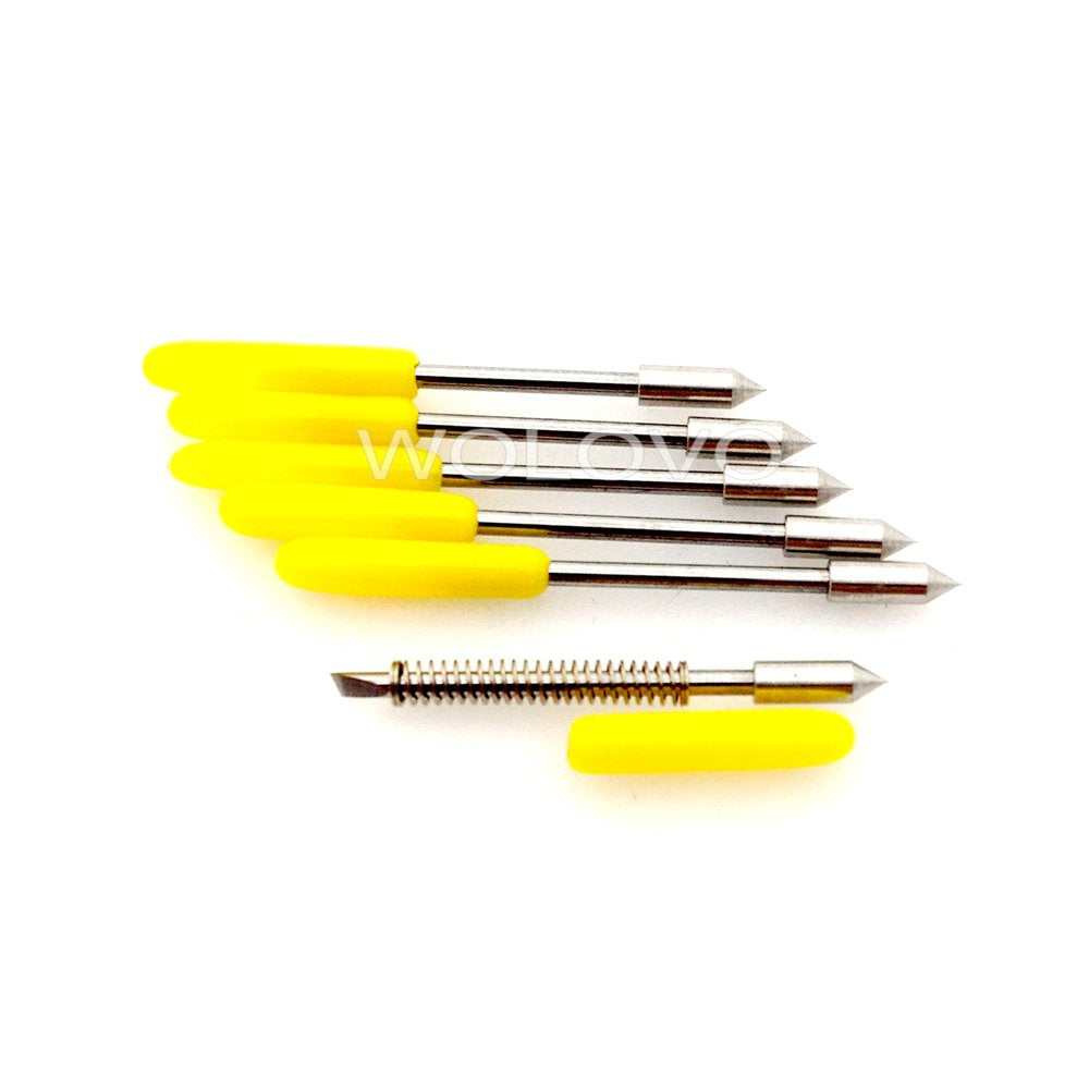 wolovo 15pcs 30 Degree Graphtec CB09 Vinyl Plotter Cutter Blade with Spring