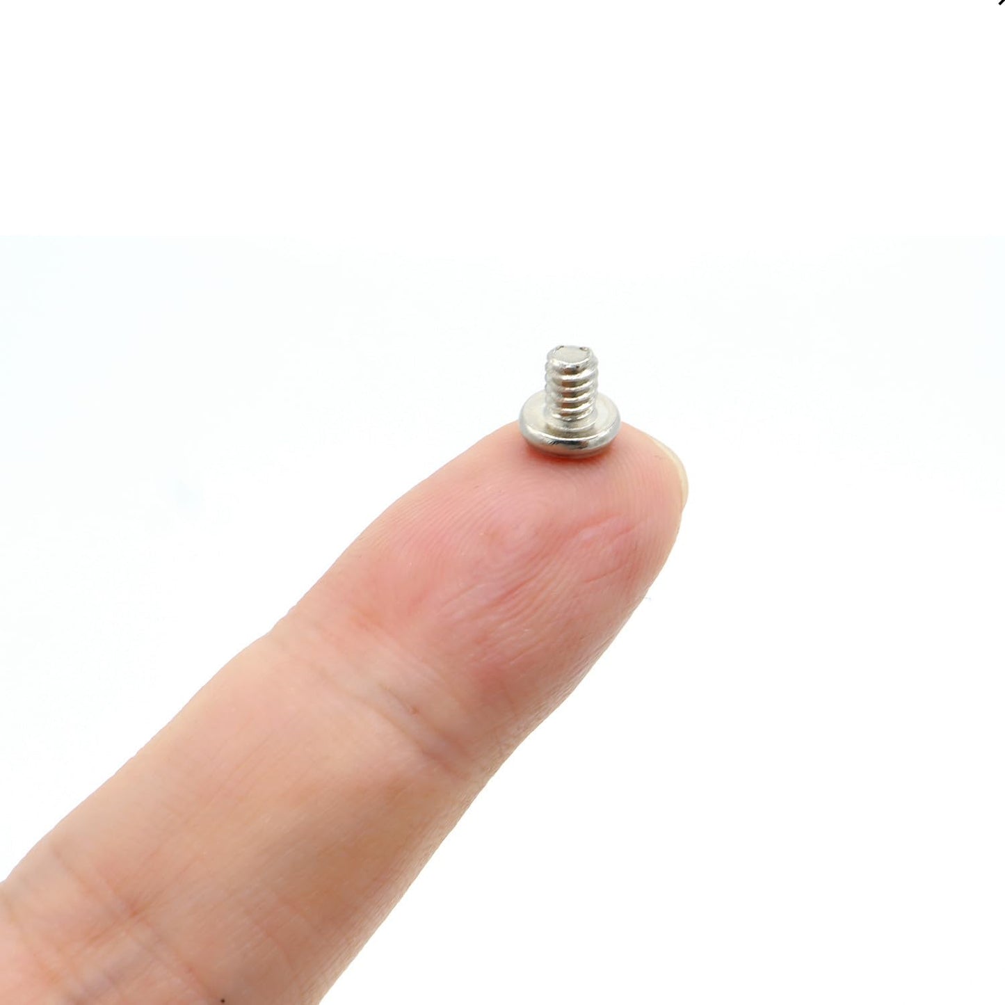 50pcs Hard Drive Screws 3.5 inch,Stainless Flat Phillips Head HDD 6#-32 x 1/4" Mounting Screw for Computer PC Laptop Case,3.5" Silver