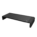 SIIG 20.5" Monitor and Laptop Stand Riser for Desk with Phone Stand and Storage, Width Adjustable 16.5" to 20.5", Max Weight 55lbs, 7.87" Depth