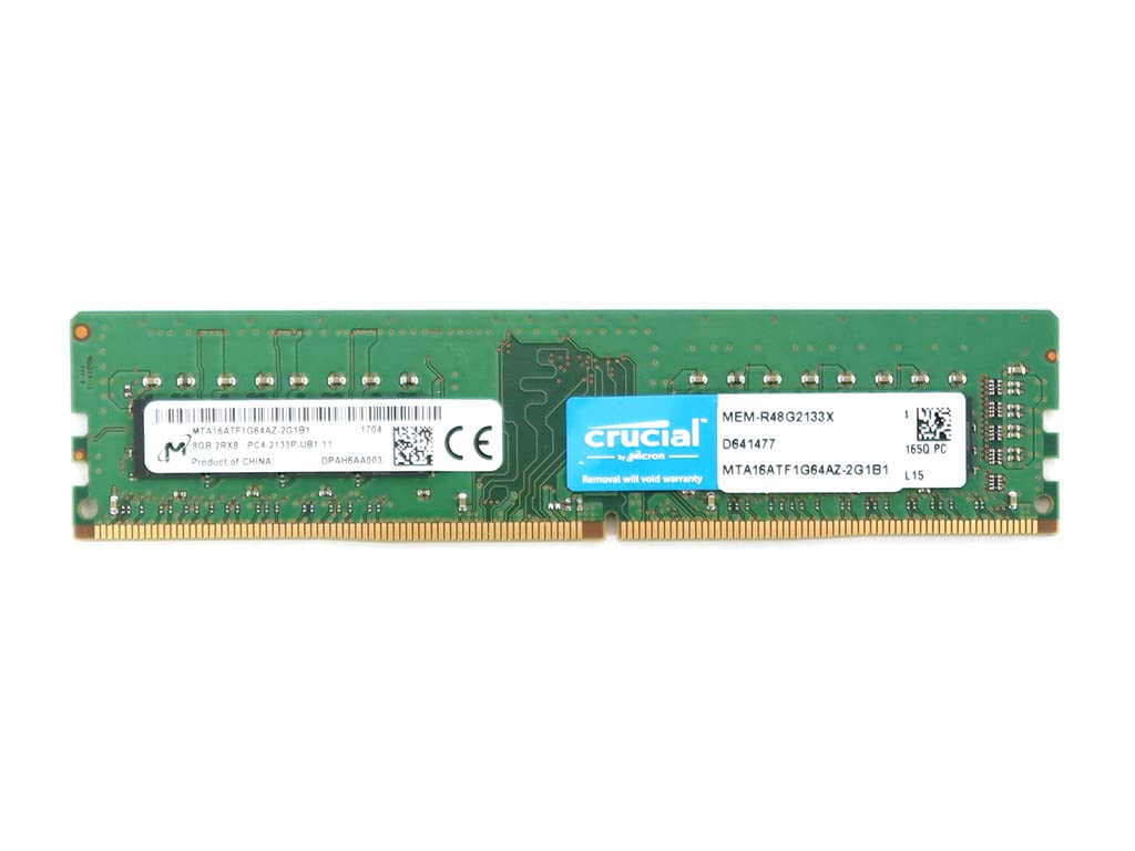 Micron 8GB DDR4 2Rx8 PC4-2133P-UBB MTA16ATF1G64AZ-2G1B1 Desktop RAM Memory