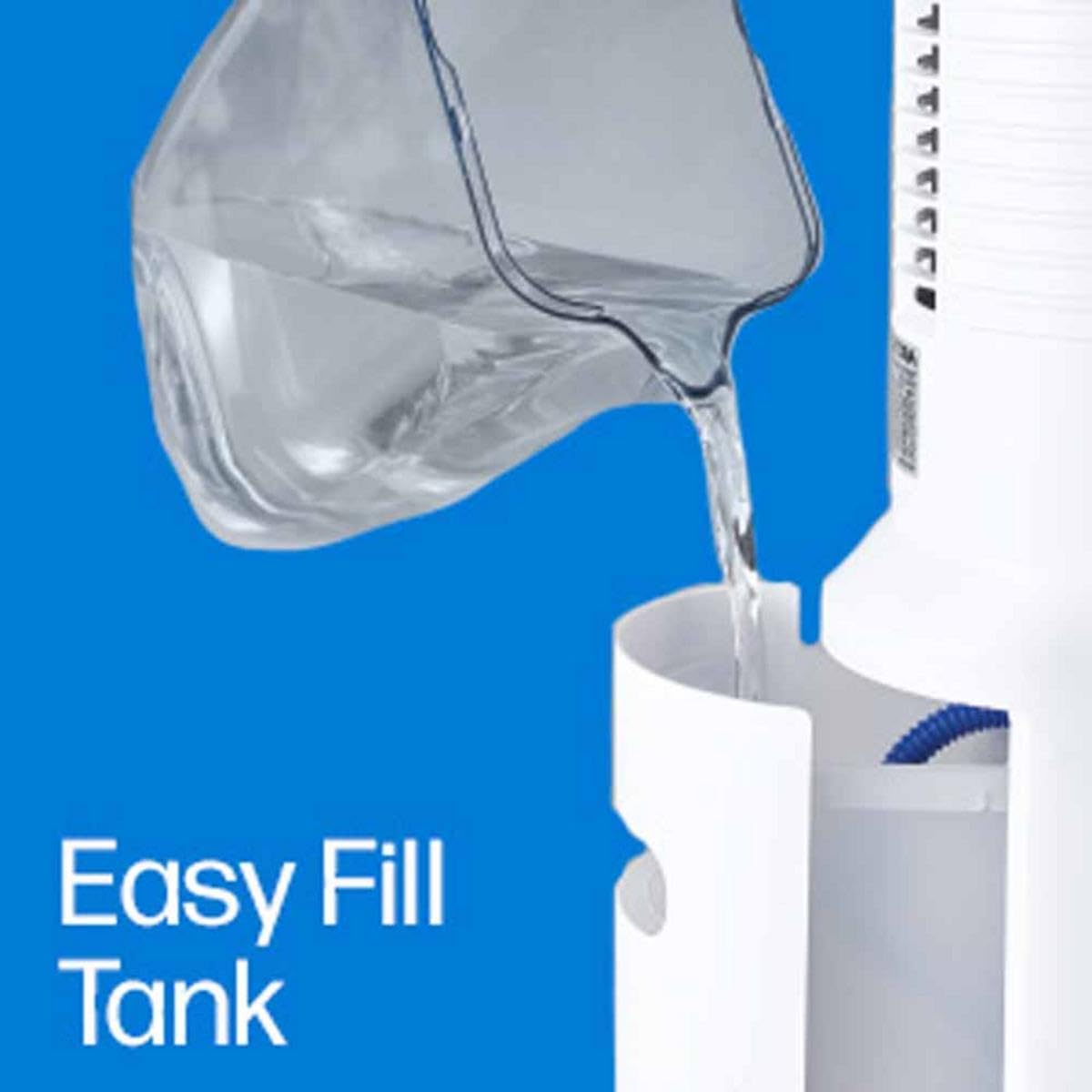 Arctic Air Tower+ Indoor Evaporative Cooler with Oscillating and Quiet Fan Function, Auto-Off Timer, 4 Fan Speeds, LED Night Light, 16-Hour Cooling