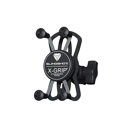Polaris Slingshot RAM X-Grip Phone Mount, Black, Universal Smartphone Holder for Devives up to 3.25" Wide with Case, Dashboard Mount - OEM Part