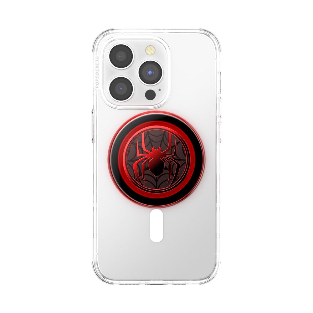 PopSockets Phone Grip for MagSafe, Magnetic Holder, Phone Stand, Spiderman - Sugar Plum