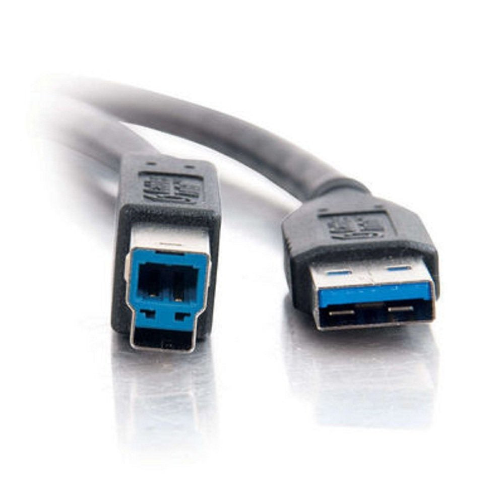 C2G Legrand USB 3.0 Cable, USB A to B Cable, Black Data Transfer Cable, 3 Meter (9.84 Feet) C2G USB Cable, 1 Count, C2G 54175