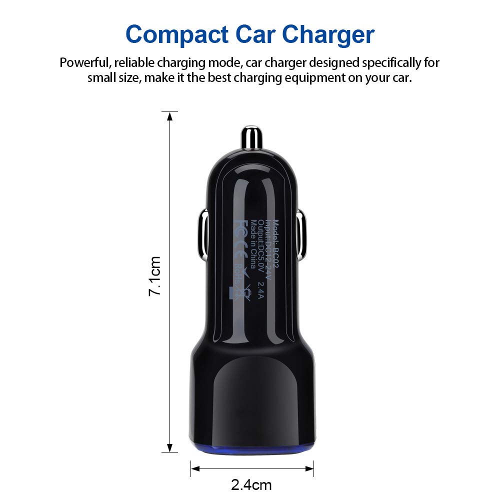 USB Type C Charger Fast Charging Compatible for Moto One 5G/5G UW/5G Ace/5G UW Ace/G Stylus/G Play/G Power/G6/G7 Power/Z4, Dual USB Wall Charger USB C
