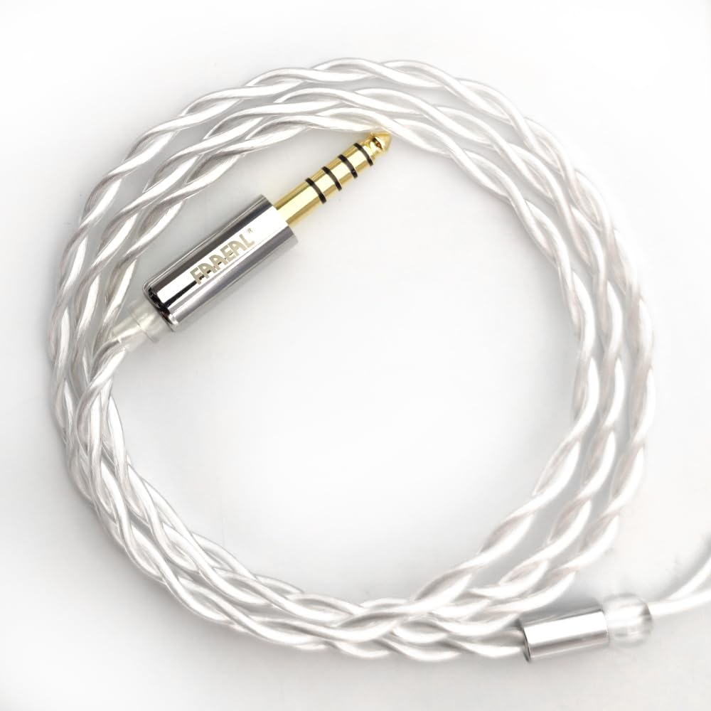 FAAEAL Earphone Cable Litz 5N-OCC Headphone Upgrade Wire 0.78mm 2Pin Earbuds Replacement Line 4.4mm Headset Cable for BLON BL03 TANGZU x HBB Wu…