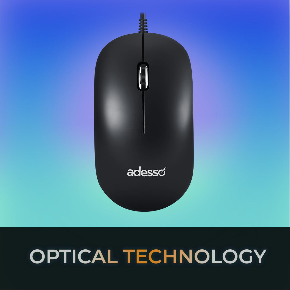 Adesso Wired USB Keyboard and Mouse Combo, 104 Key, Copilot AI Hotkey