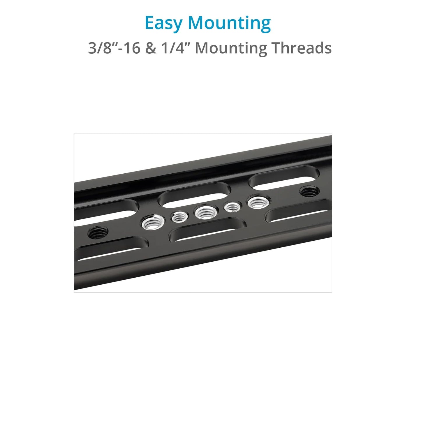 PROAIM 10” Dovetail Plate. Compatible with Proaim 15mm Quick Release Camera Base Plate. Works with Most Tripod Heads. Balance Camera Rigs (DP-10)