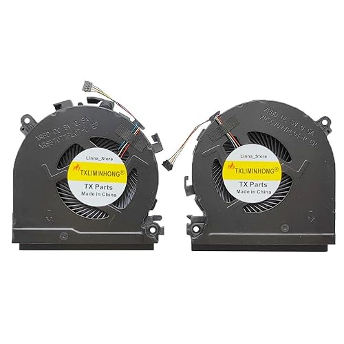 TXLIMINHONG New Compatible CPU and GPU Cooling Fan for Hp Spectre X360 15-CH 15-CH011DX 15-CH008CA Series L17605-001 NS75C00-17J21 L17606-001