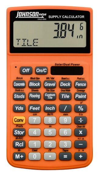 Johnson Level & Tools CALC-0000 Supply Calculator