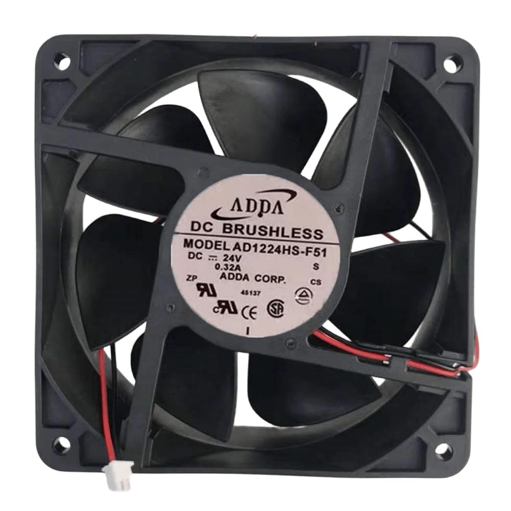 AD1224HS-F51 24V 0.32A 120MM Fan - 12038 12CM 2-Wire Cooling Fan