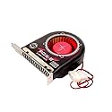 CCBBAA Fox-2 System Blower Computer Chassis Exhaust Cooling Fan PCI Slot Bit Fan Cooler Long Life Bearing Design High Air Flow