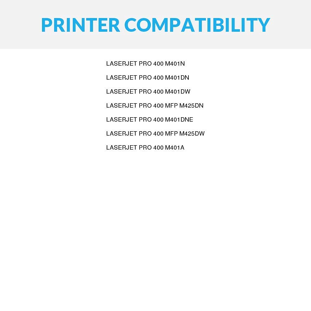 SPEEDYINKS Replacement Compatible with HP 80A CF280A (Black) Compatible with LaserJet Pro 400 M401a, 400 M401dn, 400 M401dne, 400 M401dw, 400 M401n