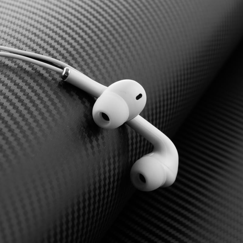 Accessonico Long Wired Headphones Earbuds Cord Earphones for TV PC (10FT 3 Meter) Extra Cable in-Ear for 3.5mm Audio Output Stereo 3 Pole Headset