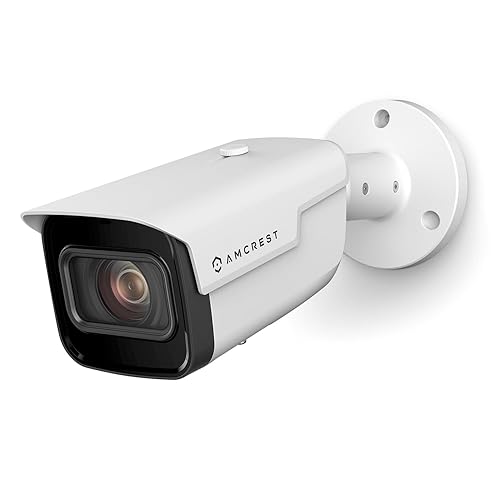 Amcrest 4K Optical Zoom AI IP PoE Camera, Varifocal Outdoor IP POE Camera Bullet, Human & Vehicle Detection, F1.5, 2.7mm~13.5mm Lens, IP67, 5X Optical