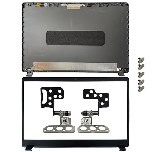 New RONMAFI Case for Acer Aspire 3 A315-42 A315-42G A315-54 A315-54K A315-56 N19C1 Gray LCD Back Cover with Screws and Front Bezel and Hinges
