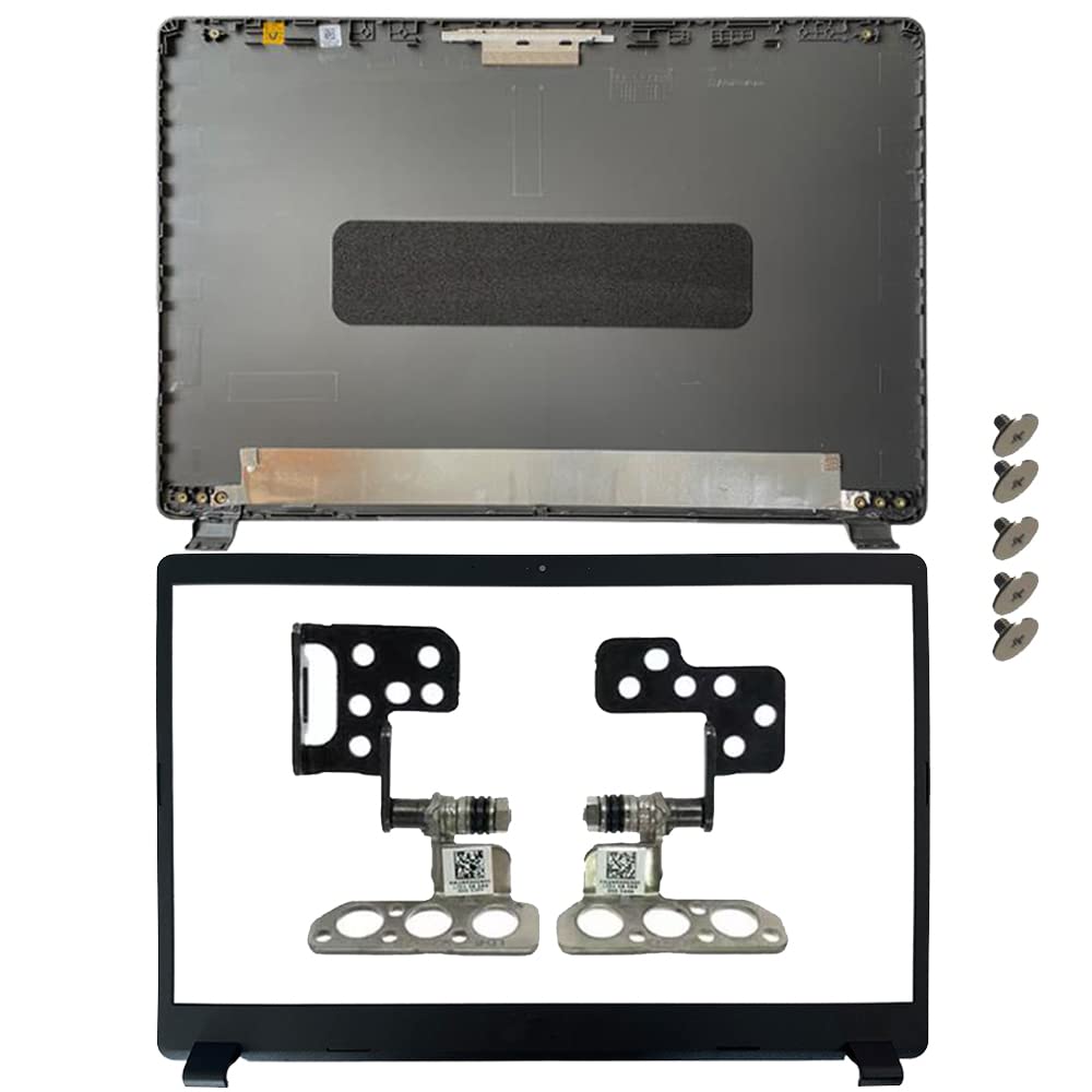New RONMAFI Case for Acer Aspire 3 A315-42 A315-42G A315-54 A315-54K A315-56 N19C1 Gray LCD Back Cover with Screws and Front Bezel and Hinges