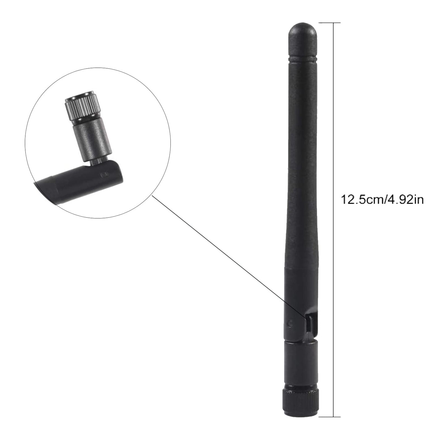 AEDIKO 5pcs Dual Band WiFi Antenna 2.4GHz 5/5.8GHz 3dBi RP-SMA Male Antenna for Wireless Vedio Security IP Camera Recorder Surveillance Recorder Truck