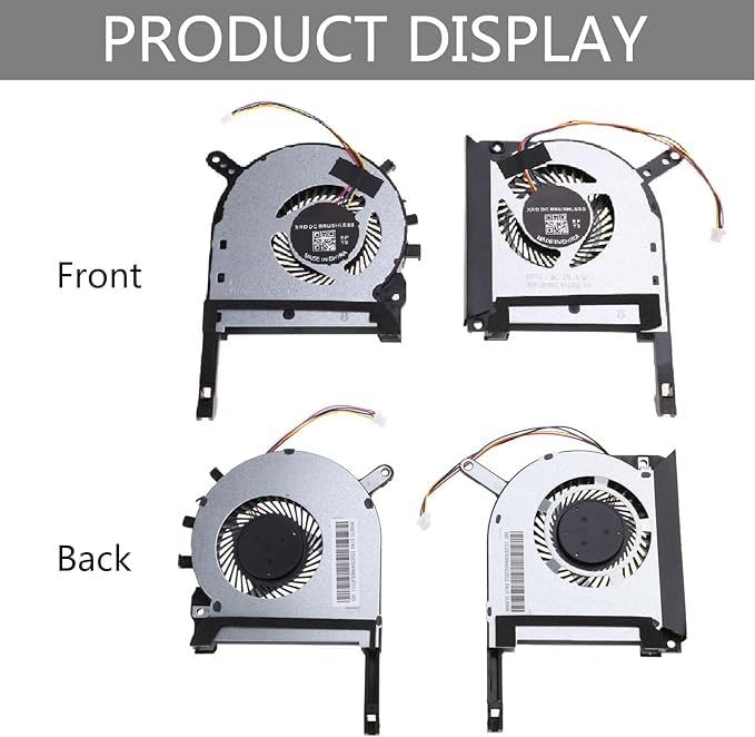 CPU GPU Cooling Fan Intended for TUF Gaming FX505 FX505DT FX505DV FX505DY FX505DU FX505DD FX505GT FX505GE FX505GD FX505GM FX705 FX705DT FX705GM