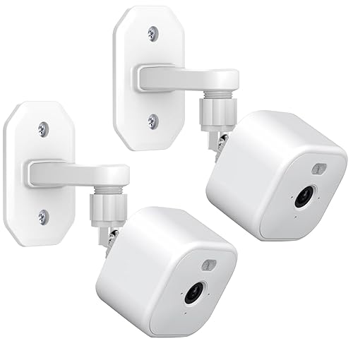 SZAOYU 2 Pack Blink Mini/Mini 2 Adhesive Camera Mount, 360° Adjustable Outdoor Wall Mount for Blink Outdoor 4 (4th Gen)/(3rd Gen) Indoor Mounting