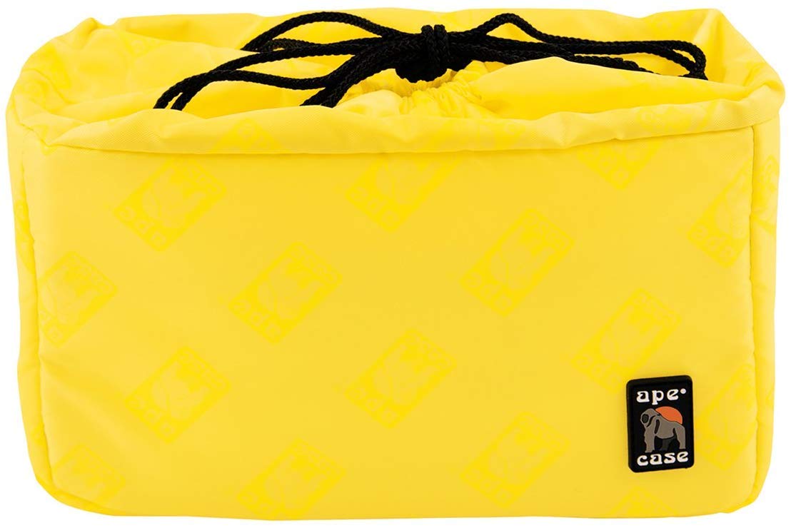 Ape Case Cubeze (ACQB 39) Flexible Padded Storage Bag; Removable & Adjustable Padded Inserts; Drawstring Closure; Hi-Vis Yellow Interior; Exterior
