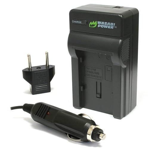Wasabi Power BP-807, BP-808, BP-809, BP-819, BP-820, BP-827, BP-828 Battery Charger for Canon FS21, FS22, FS31, FS40, FS200, FS300, FS400, VIXIA HF