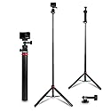 Osmo Action 6/5 pro 81" Extendable Selfie Stick & Tripod for Gopro Camera, Vlogging Video Recording, Compatible with GoPro Max Hero 14 13 12 11 10