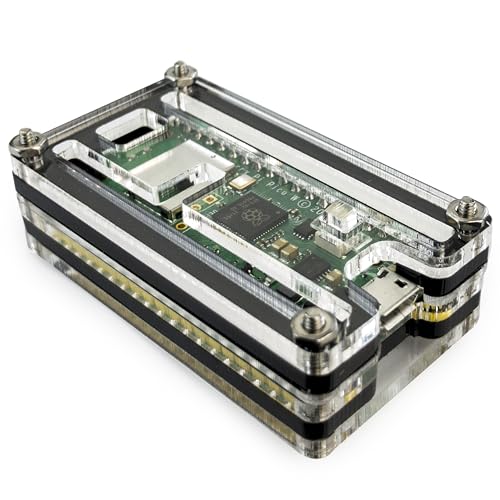 C4Labs Zebra Pico W Case - for the Raspberry Pi Pico W/Pico 2 / Pico 2W - Single Pack