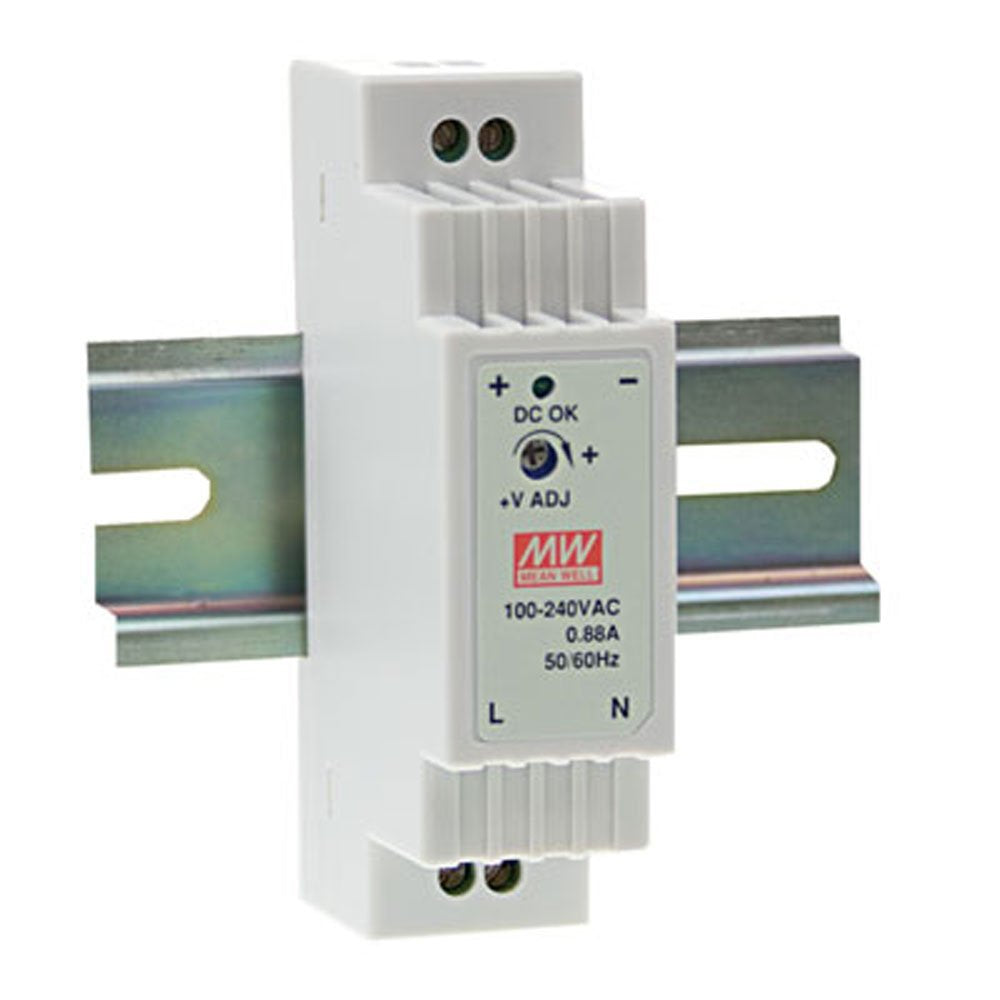 MEAN WELL DR-15-5 AC to DC DIN-Rail Power Supply 5V 2.4 Amp 12W