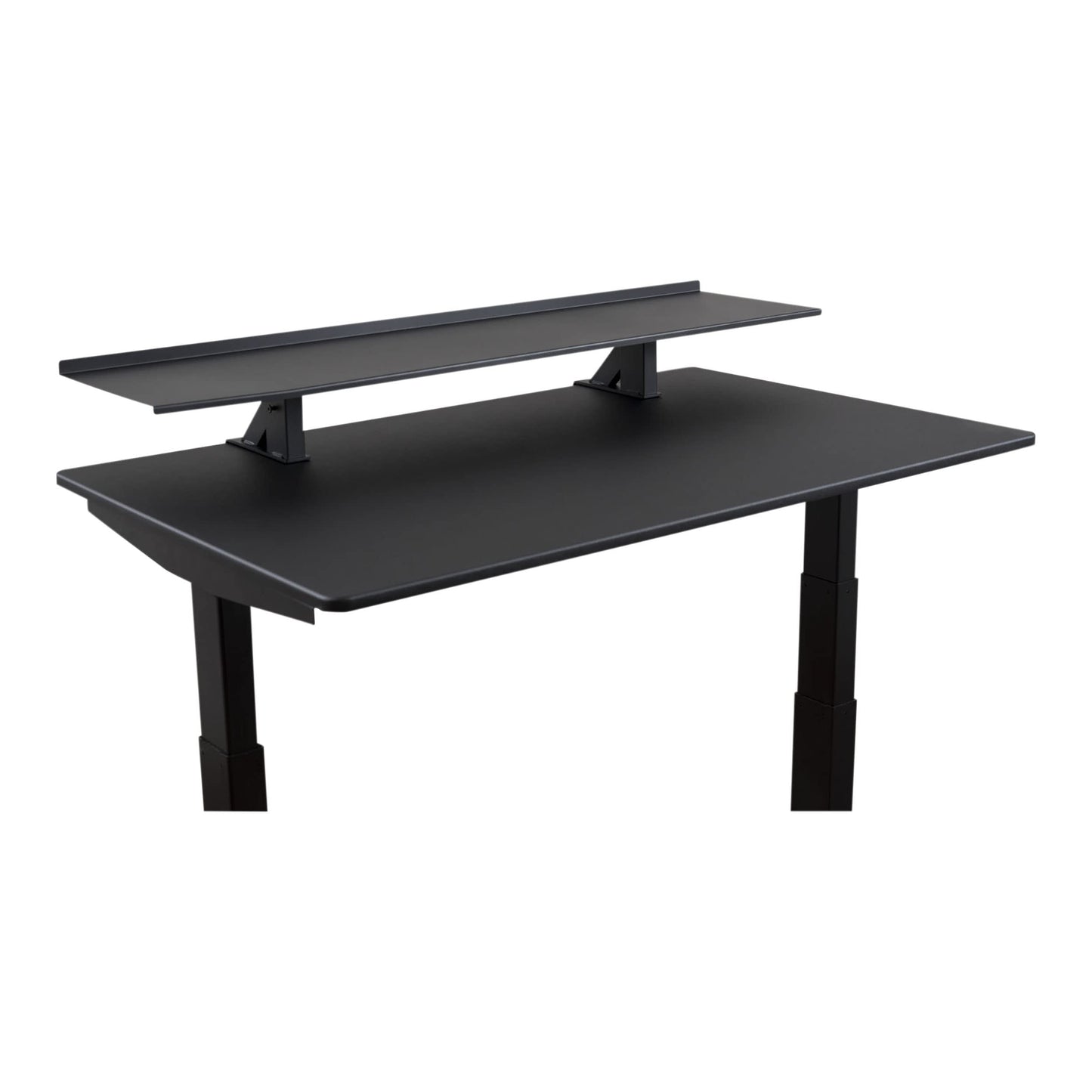 Stand Up Desk Store Clamp-On Adjustable Height Desk Shelf Monitor Stand (48" Wide)
