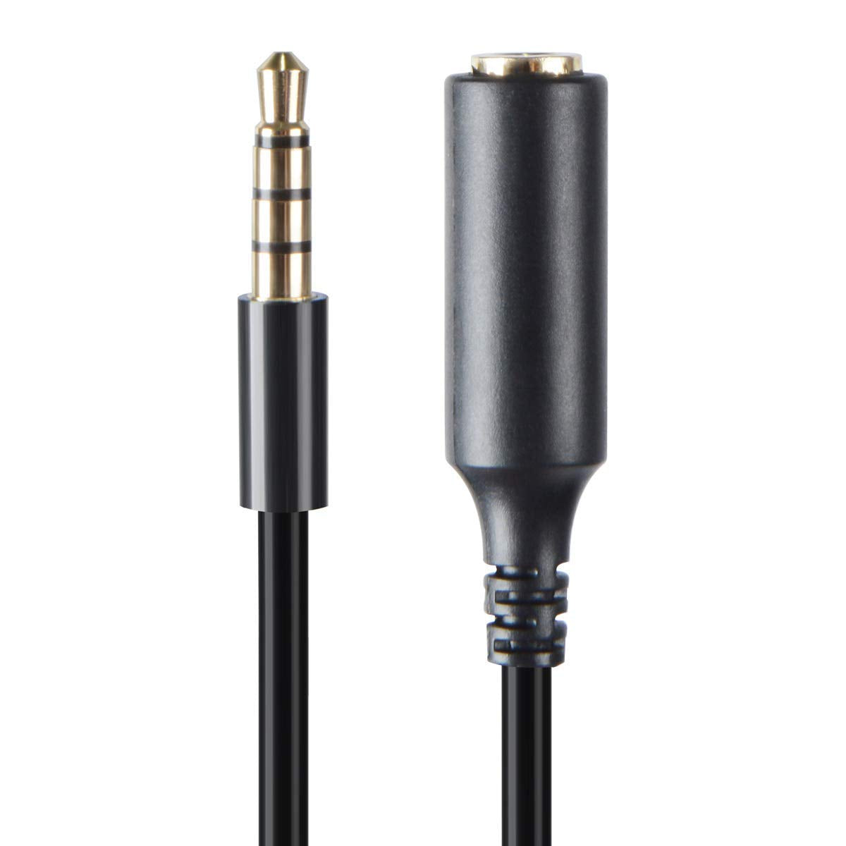 5-Pack AUX Headphone 3.5mm Extension Cable - Male to Female Extender Audio Auxiliary Jack Adapter Wire Cord Plug Connector for iPhone iPod iPad