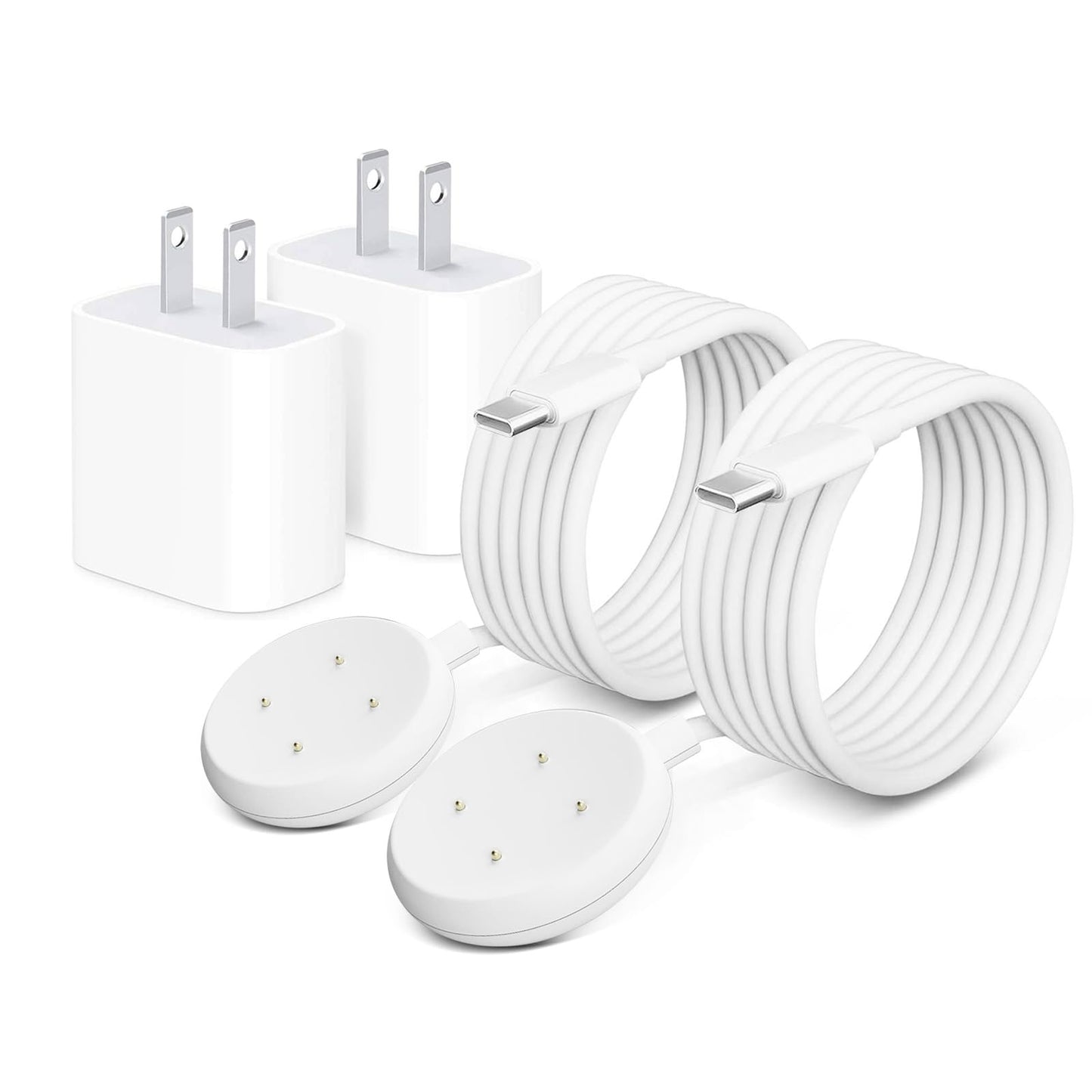2 Pack Wall Fast Charger for Google Pixel Watch 3, Google Pixel 2 Smart Watch Charger Replacement Charging Cord Adapter Magnetic Google Pixel
